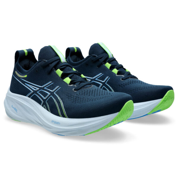 Asics Men's Gel-Nimbus 26 - French Blue/Electric Lime - Image 3
