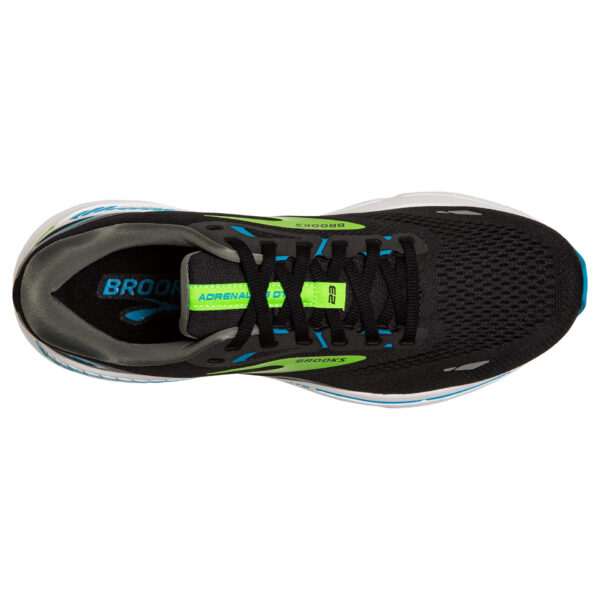 Brooks Men's Adrenaline GTS 23 Wide - Black/Hawaiian Ocean/Green - Image 5