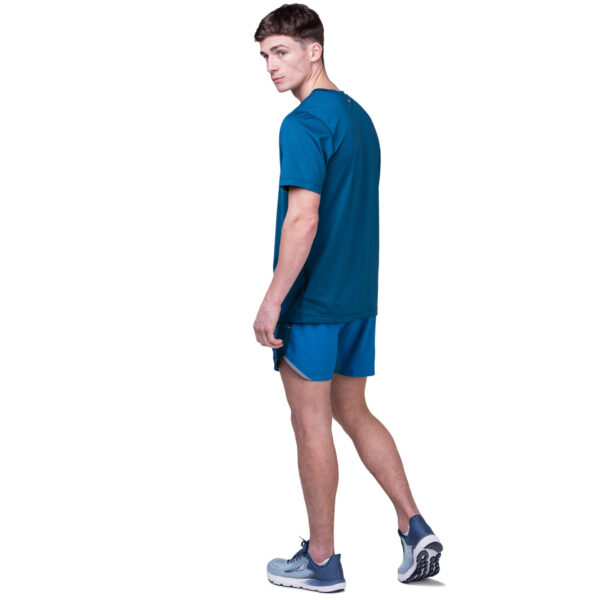 Ronhill Men's Tech S/S Tee - Legion/Fluo Orange - Image 2