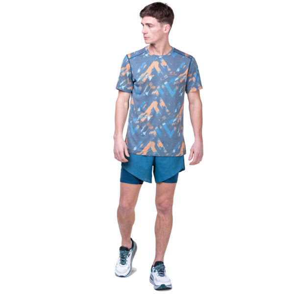 Ronhill Men's Tech Golden Hour Tee - Legion Blue/Chevron