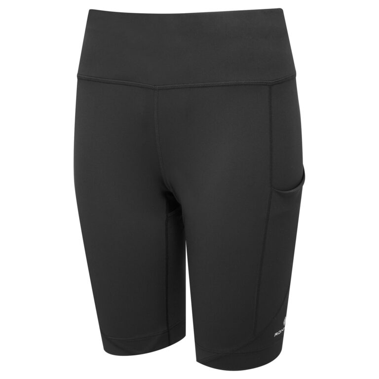Ronhill Women's Tech Stretch Short Black/Bright White Running Bath