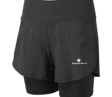 Ronhill Women's Tech 4.5in Twin Short - All Black
