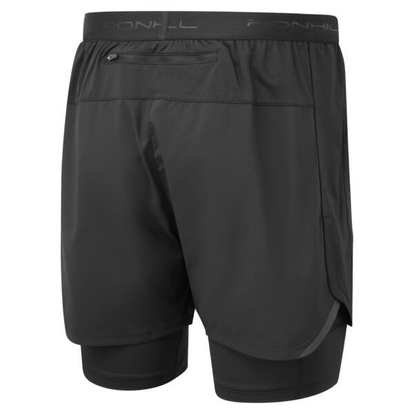 Ronhill Men's Tech 5" Twin Short - All Black - Image 2