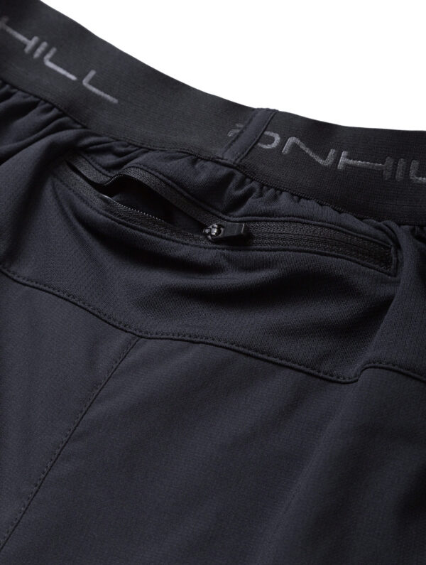 Ronhill Men's Tech 5" Twin Short - All Black - Image 3