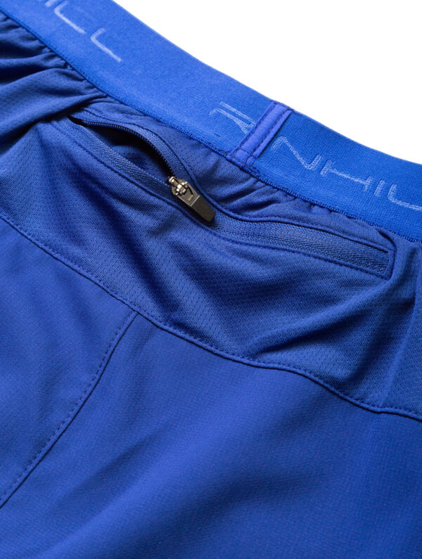 Ronhill Men's Tech 5" Twin Short - Ocean/Citrus - Image 3