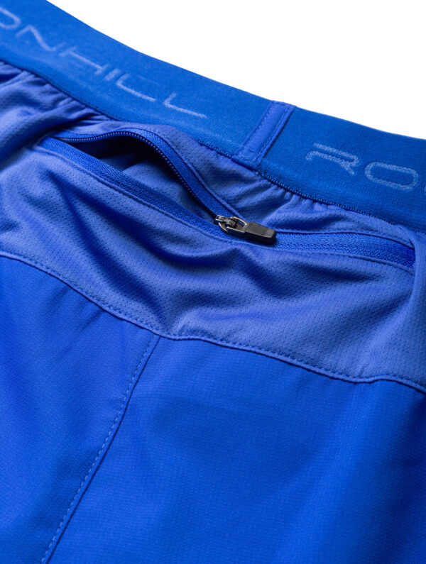 Ronhill Men's Tech 5" Short - Azurite/Citrus - Image 3