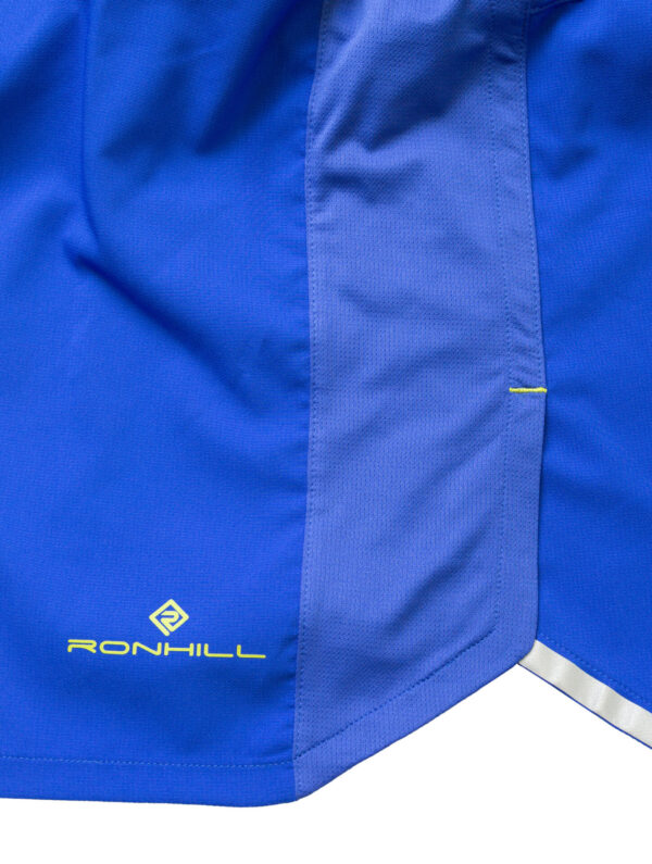 Ronhill Men's Tech 5" Short - Azurite/Citrus - Image 4