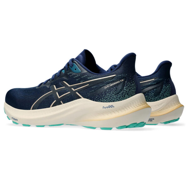 Asics Women's GT-2000 12 - Blue Expanse/Champagne - Image 4