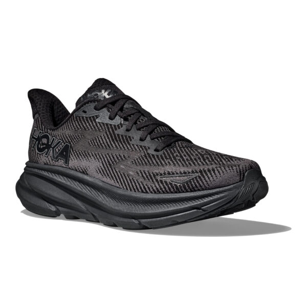 Hoka Men's Clifton 9 - Black/Black - Image 3