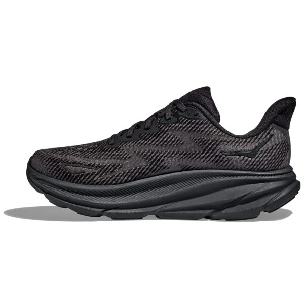 Hoka Men's Clifton 9 - Black/Black - Image 2