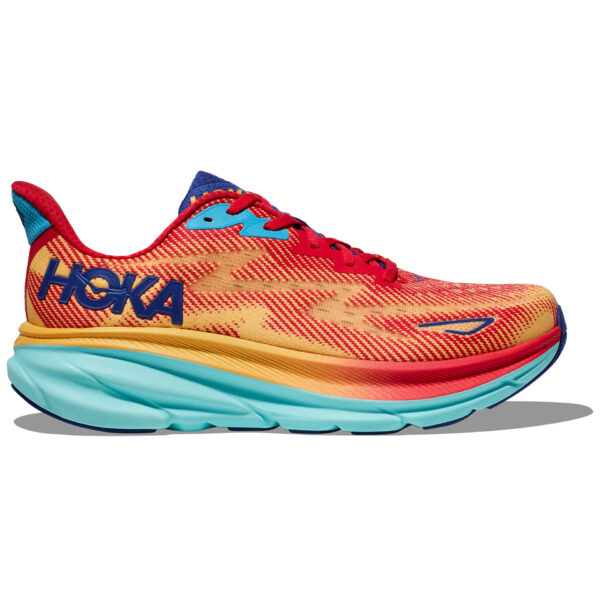 Hoka Men's Clifton 9 - Cerise/Cloudless