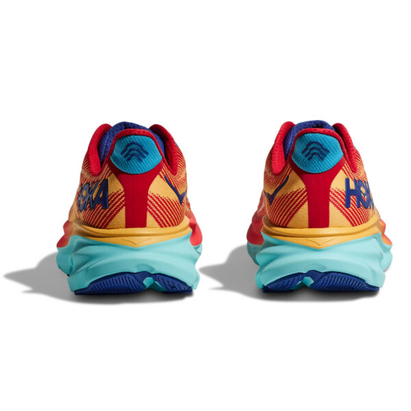 Hoka Men's Clifton 9 - Cerise/Cloudless - Image 8