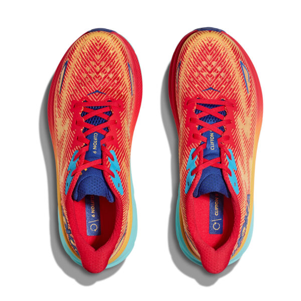 Hoka Women's Clifton 9 - Cerise/Cloudless - Image 6