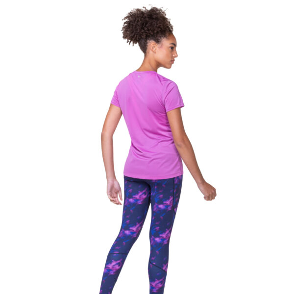 Ronhill Women's Tech S/S Tee - Fuchsia/Honeydew - Image 4