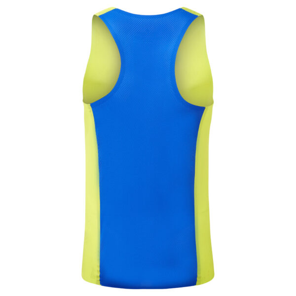 Ronhill Men's Tech Race Vest - Citrus/Azurite - Image 4