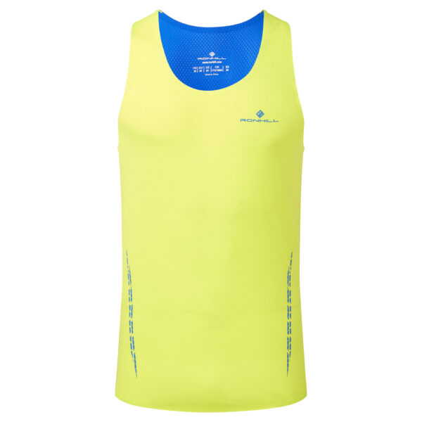 Ronhill Men's Tech Race Vest - Citrus/Azurite - Image 3