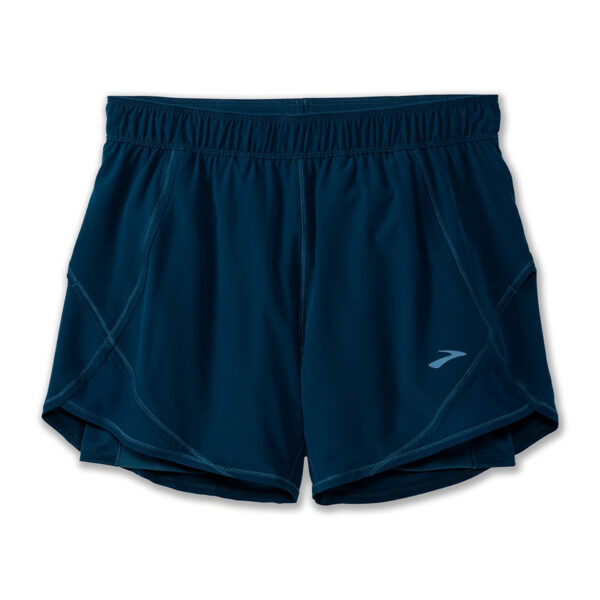 Brooks Women's Chaser 5" 2-in-1 Short - Ocean Drive - Image 3