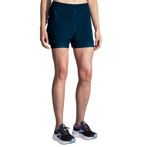 Brooks Women's Chaser 5" 2-in-1 Short - Ocean Drive