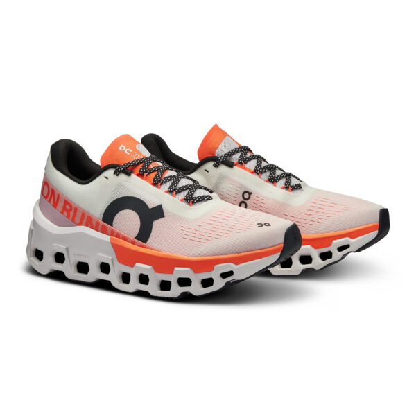 On Women's Cloudmonster 2 - Undyed/Flame - Image 3