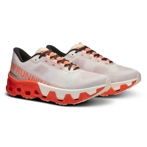 On Men's Cloudmonster Hyper - Mauve/Flame - Image 3