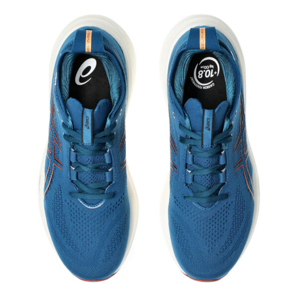 Asics Men's Gel-Nimbus 26 - Rich Navy/Faded Orange - Image 6