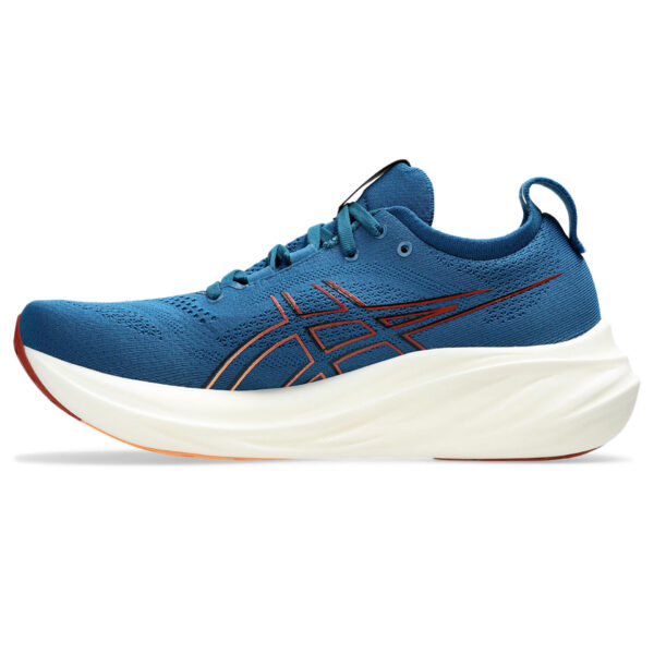 Asics Men's Gel-Nimbus 26 - Rich Navy/Faded Orange - Image 2