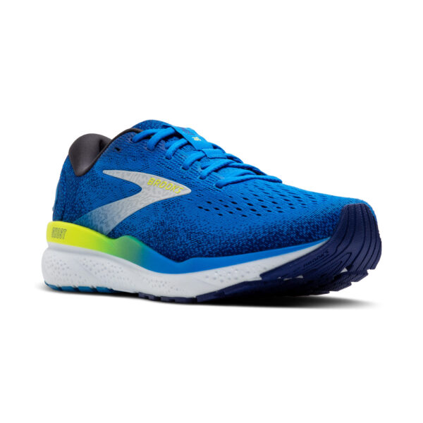 Brooks Men's Ghost 16 - Electric Blue/Navy/Lemon - Image 3