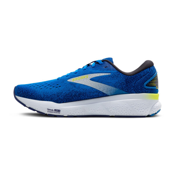 Brooks Men's Ghost 16 - Electric Blue/Navy/Lemon - Image 2