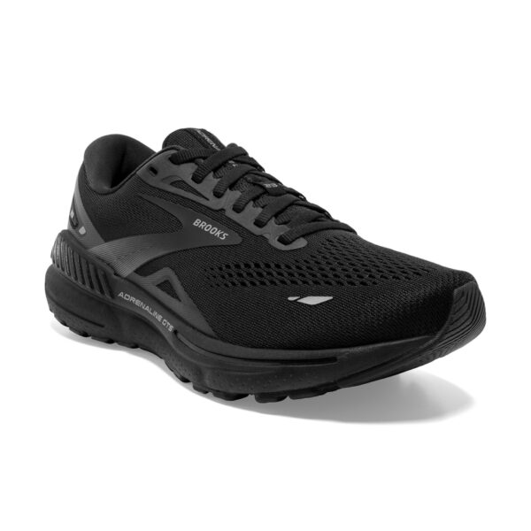Brooks Women's Adrenaline GTS 23 Wide - Black/Black/Ebony - Image 3