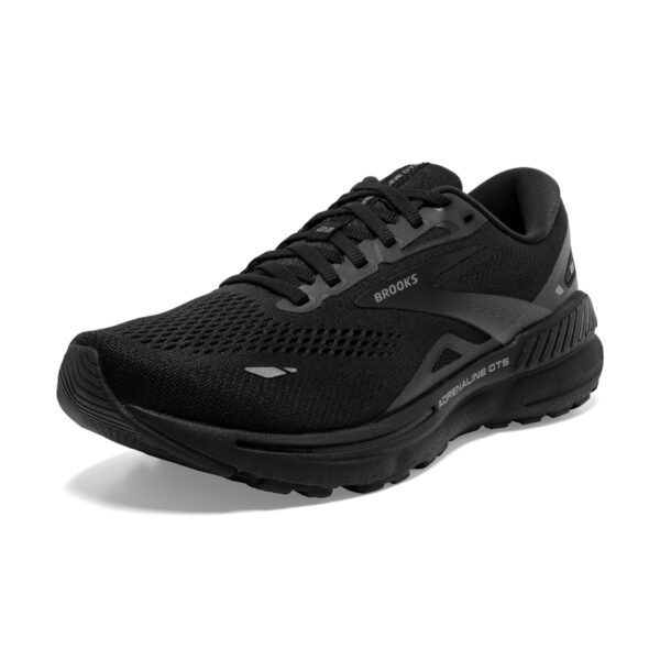 Brooks Women's Adrenaline GTS 23 Wide - Black/Black/Ebony - Image 4