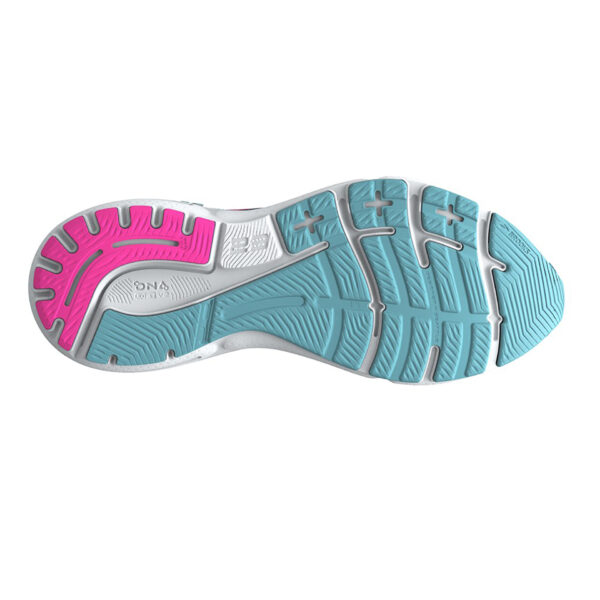Brooks Women's Adrenaline GTS 23 - Storm Blue/Pink/Aqua - Image 3