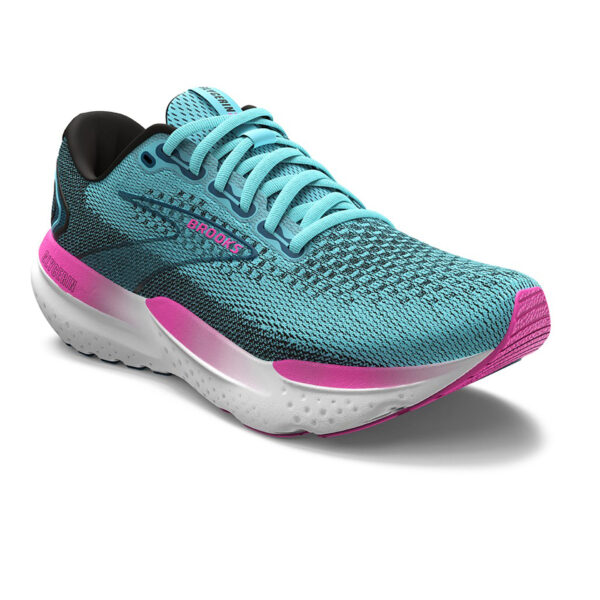 Brooks Women's Glycerin 21 - Moroccan Blue/Aqua/Pink - Image 2