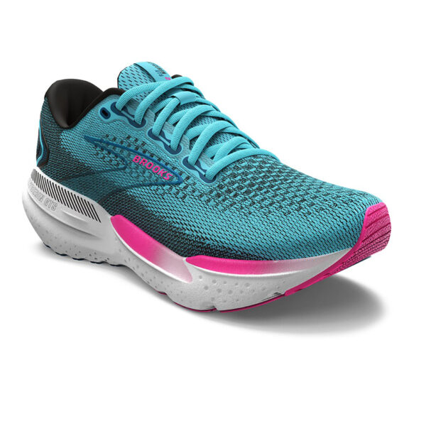 Brooks Women's Glycerin GTS 21 - Moroccan Blue/Aqua/Pink - Image 2