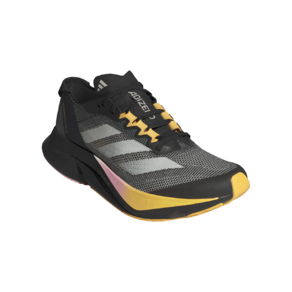 Adidas Women's Adizero Boston 12 - Core Black/Zero Met./Spark - Image 3