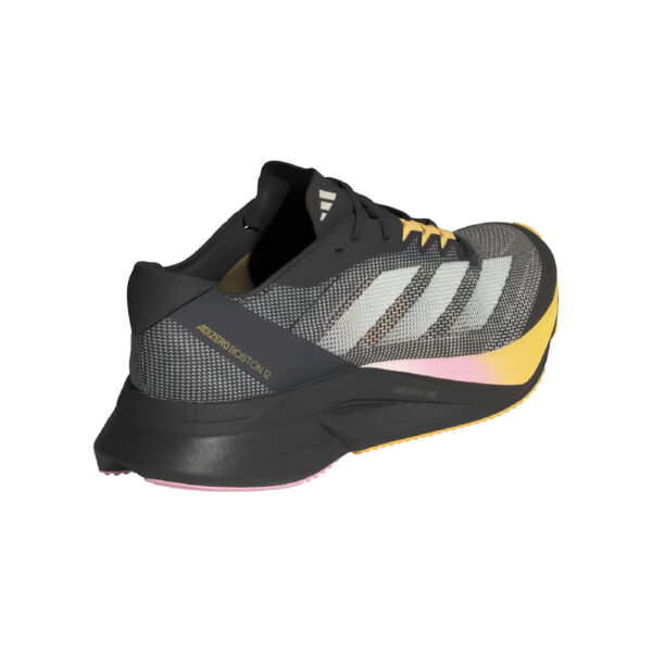 Adidas Women's Adizero Boston 12 - Core Black/Zero Met./Spark - Image 4