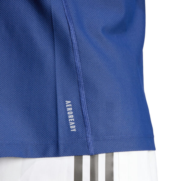 Adidas Men's Own The Run 3-Stripe Tee - Dark Blue - Image 5
