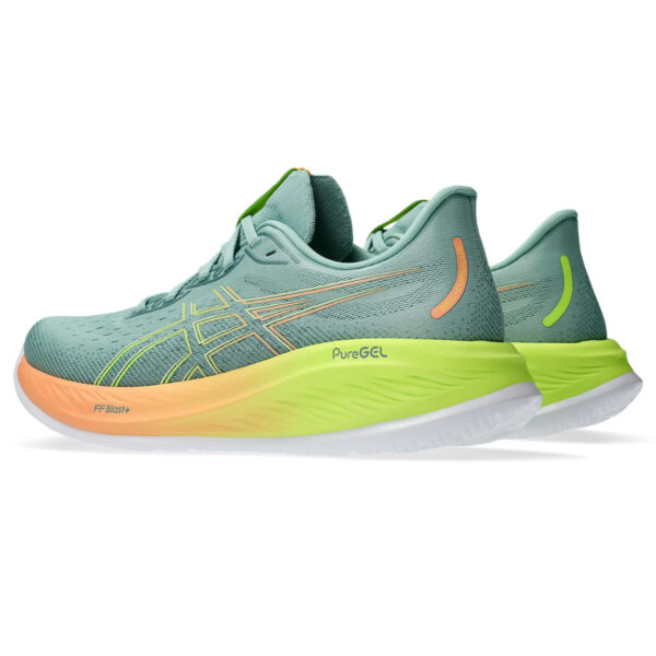 Asics Men's Gel-Cumulus 26 Paris - Light Celadon/Safety Yellow - Image 4