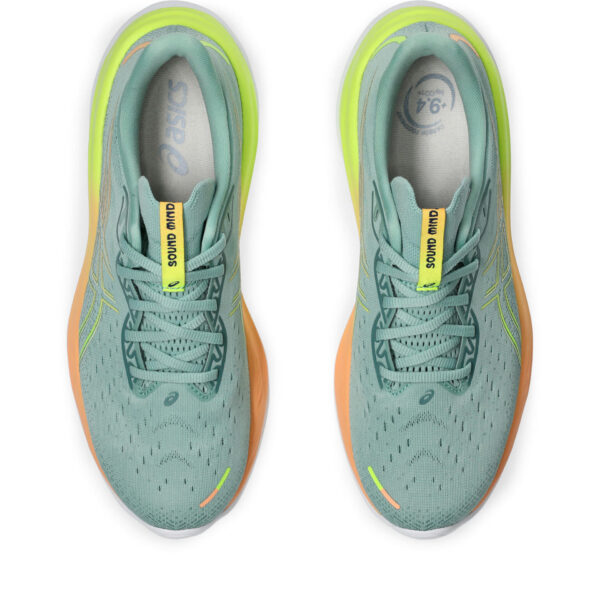 Asics Men's Gel-Cumulus 26 Paris - Light Celadon/Safety Yellow - Image 6