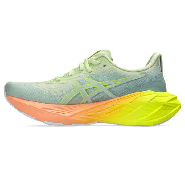 Asics Men's Novablast 4 Paris - Cool Matcha/Safety Yellow - Image 2