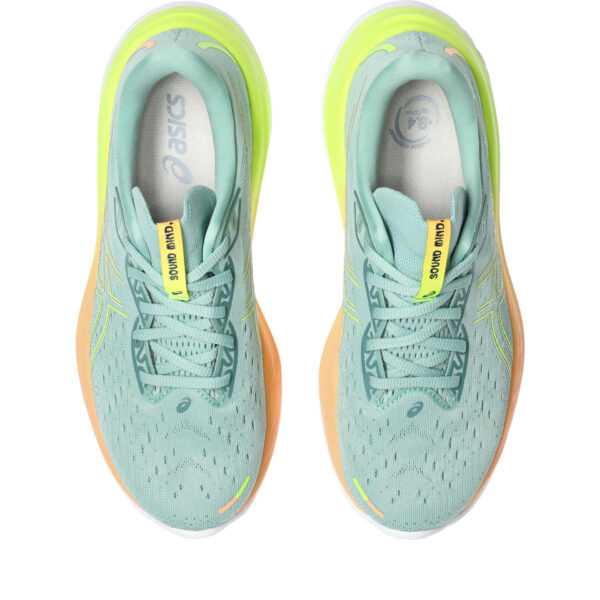 Asics Women's Gel-Cumulus 26 Paris - Light Celadon/Safety Yellow - Image 6