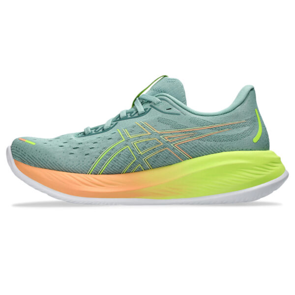 Asics Women's Gel-Cumulus 26 Paris - Light Celadon/Safety Yellow - Image 2
