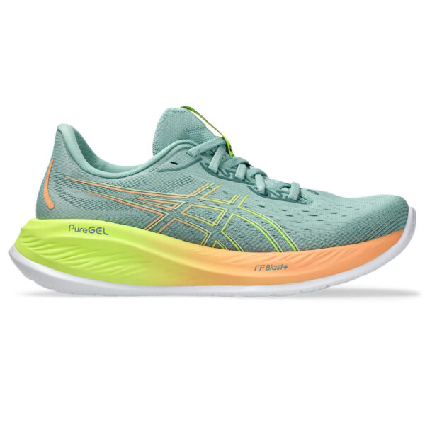 Asics Women's Gel-Cumulus 26 Paris - Light Celadon/Safety Yellow