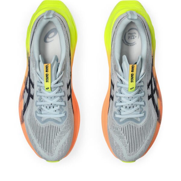 Asics Superblast 2 Paris - Cool Grey/Safety Yellow - Image 6