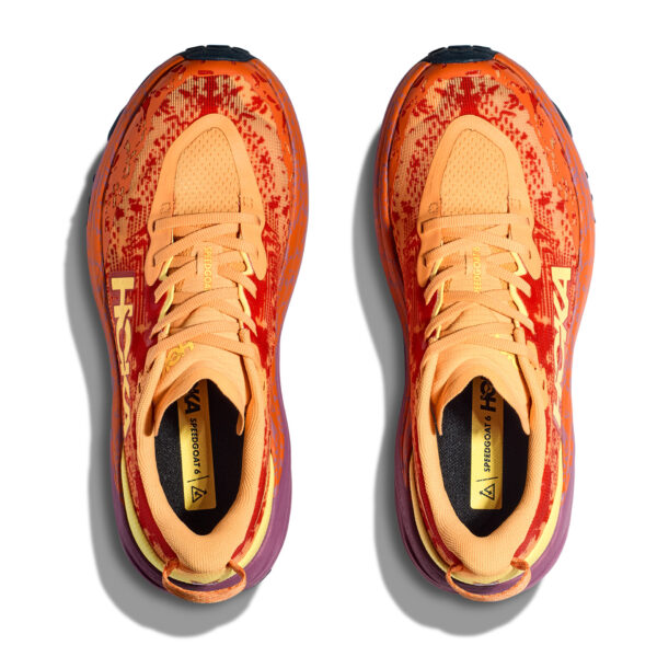 Hoka Men's Speedgoat 6 - Sherbert/Beetroot - Image 7
