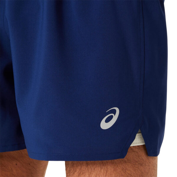 Asics Men's Road 5" 2-in-1 Shorts - Blue Expanse/Birch - Image 4
