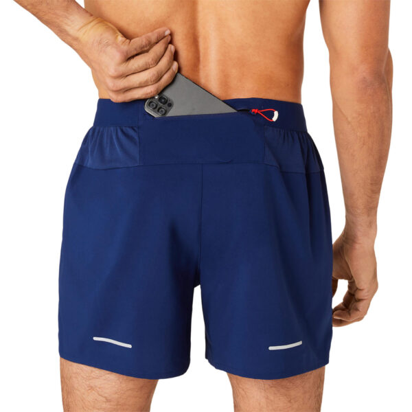 Asics Men's Road 5" 2-in-1 Shorts - Blue Expanse/Birch - Image 5