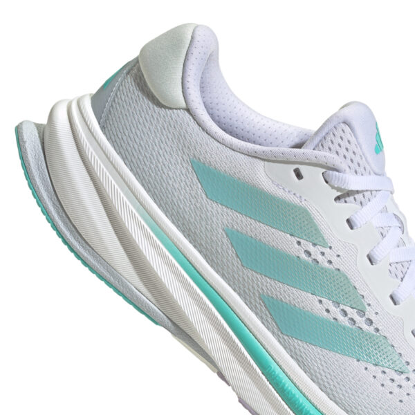Adidas Women's Supernova Rise - Ftwr White/Linen Green Met./Flash Aqua - Image 8