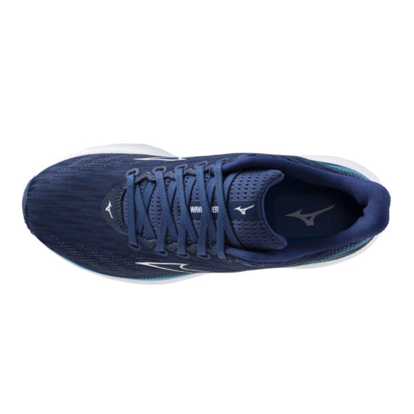 Mizuno Men's Wave Rider 28 - Estate Blue/White/River Blue - Image 5