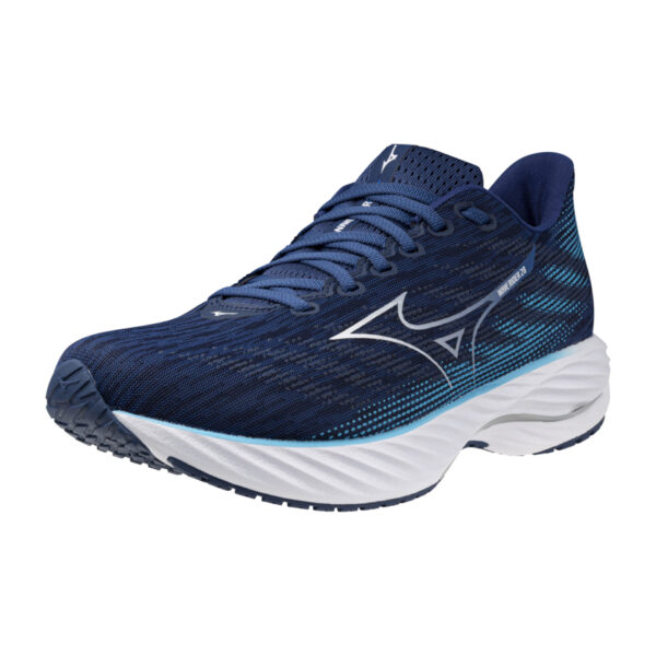Mizuno Men's Wave Rider 28 - Estate Blue/White/River Blue - Image 3