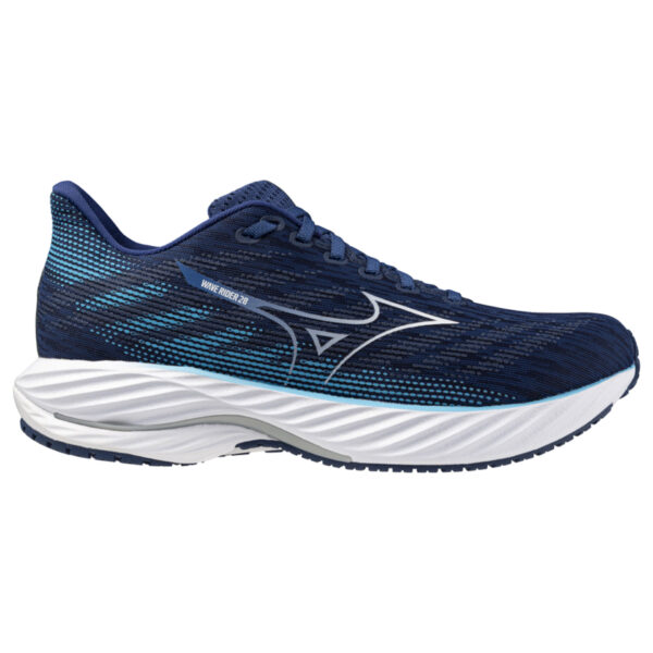 Mizuno Men's Wave Rider 28 - Estate Blue/White/River Blue